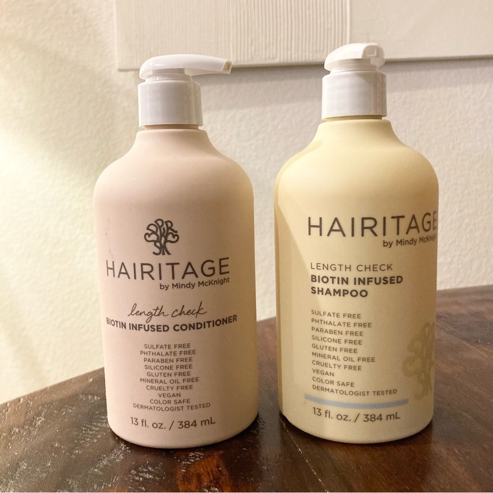NEW Hairitage Shampoo and Conditioner Set Biotin Infused